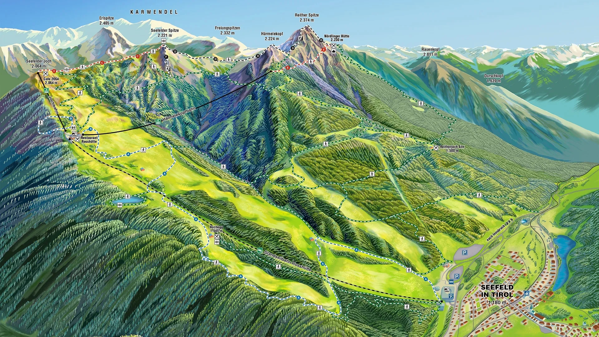 Seefeld - resort map